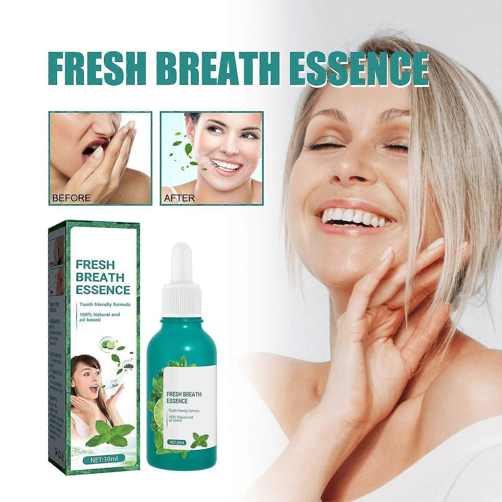 2 Pcs 30ml Fresh Breath Essences Breath Refreshing Spray for Bad Breath Odour