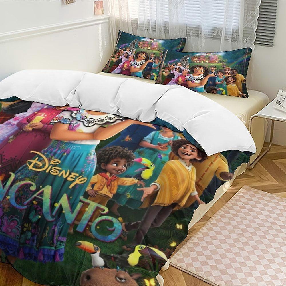 v1886 Bed Sheets Bedding Encanto 3-Piece Bedding Set Soft Warm And Comfortable Bed Set with 1 Duvet Cover And 2 Pillowcases Bed Sheets yuq1886