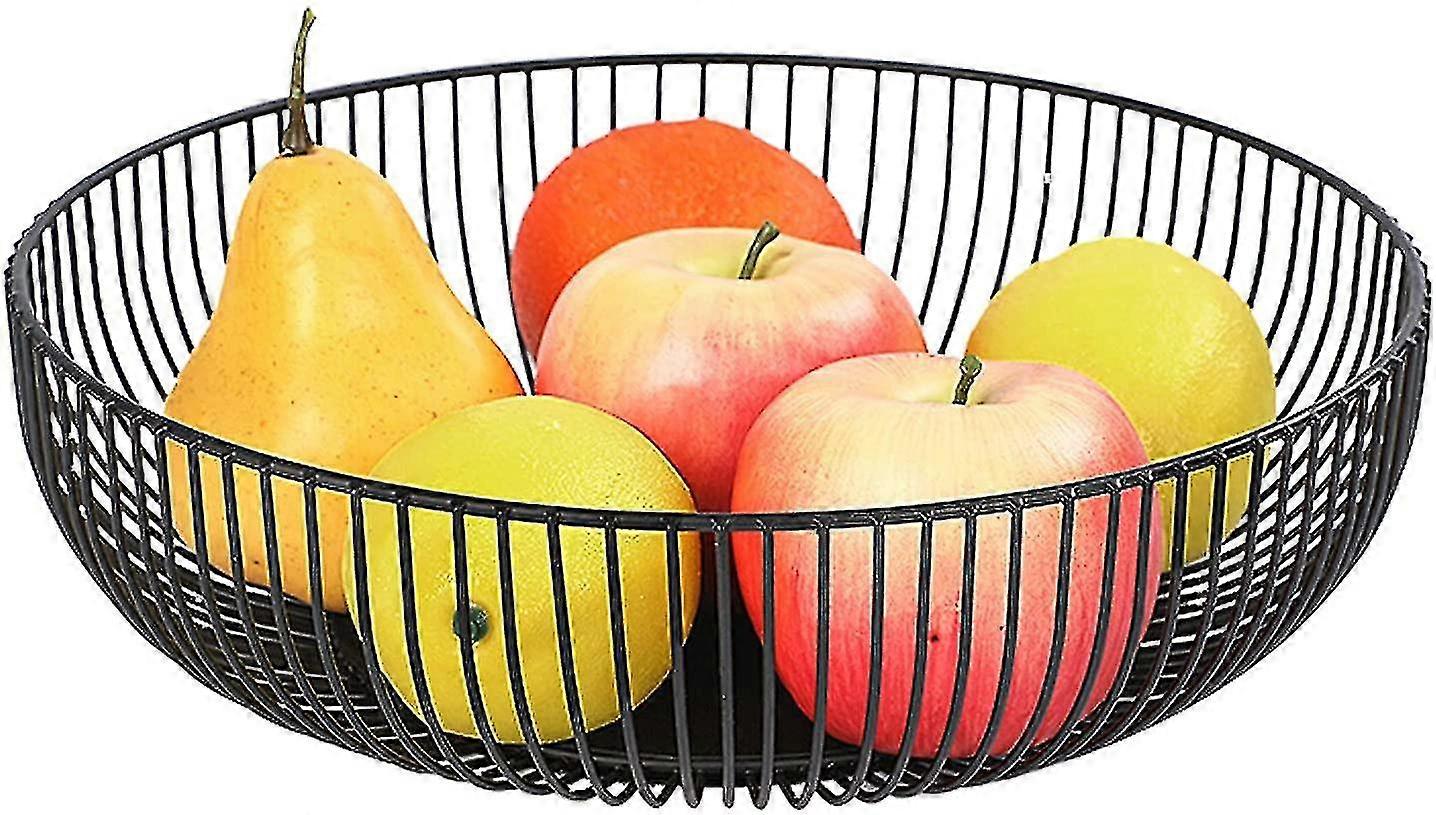 Black Wire Metal Fruit Basket