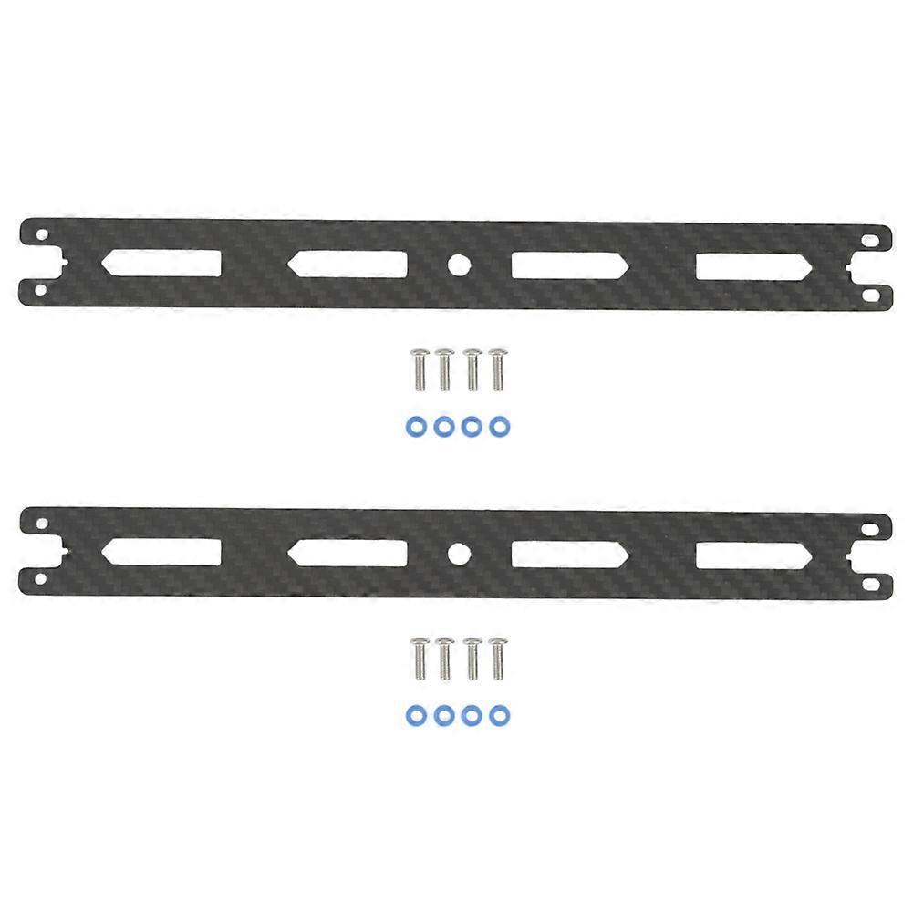 2X Carbon Fiber Second Floor Board Plate for TT02 TT02B -02 -02B 1/10 RC Car Upgrade Parts Accessor
