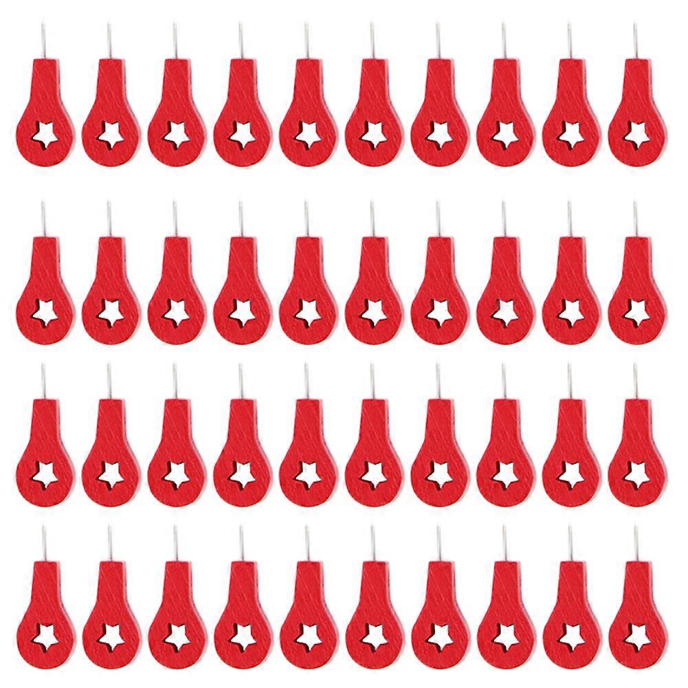 40Pcs κόκκινος χάρτης σχήμα αντίχειρα καρφιά που καθορίζει τα εξαρτήματα σχολικά χαρτικά είδη γραφείου
