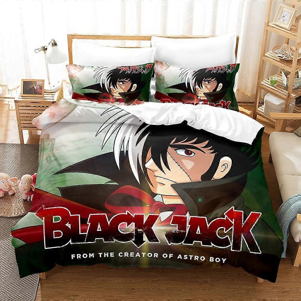 a1169 Lakan Ny Anime Young Black Jack Sängkläder Set Enkelsäng Twin Full Size Sängset Vuxen Barn Sovrum Påslakan Set Hem Textil Lakan iip1
