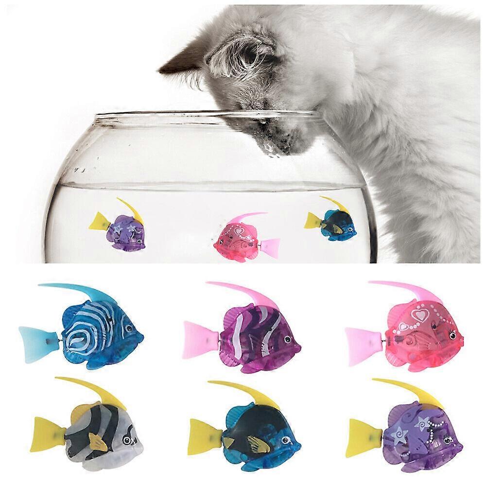 Jouet interactif de chat de poisson électrique avec jouet de poisson robot de natation dans l’eau légère