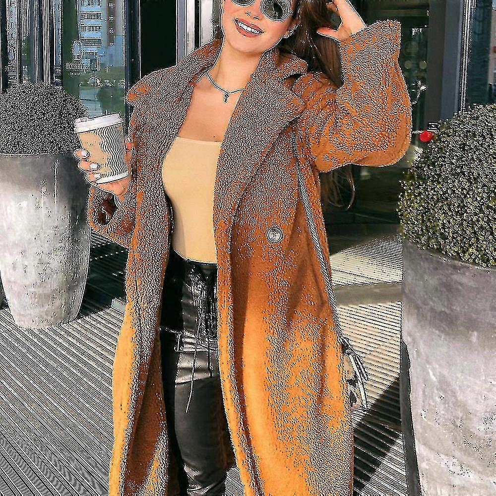 Kadın Kış Kabarık Uzun Ceket