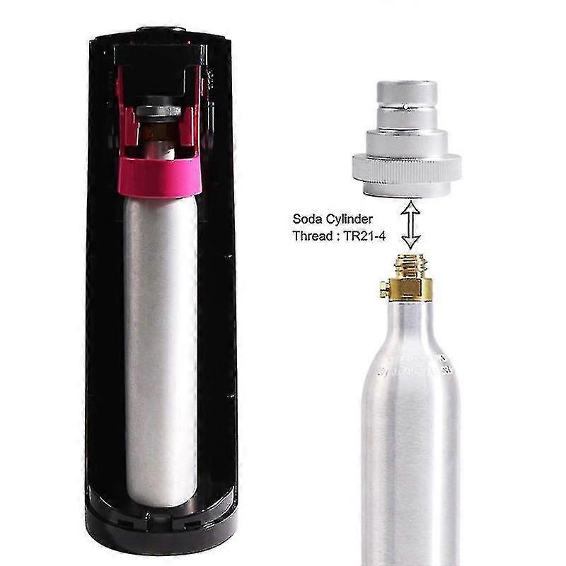 Quick Adapter For Co2 Soda Water Duo, Tank Canister Conversion For Soda Machine Silver