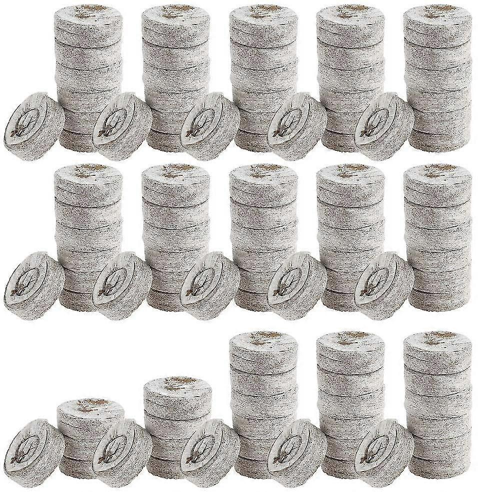 Mange 100 torvpellets for frøplanter, komprimerte caps frøplante ernæringsblokk