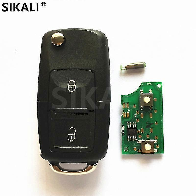Upgraded Flip Key For Seat 5Fa007680 Alhambra/Arosa/Cordoba/Ibiza/Leon/Toledo Car Remote Key Size 1