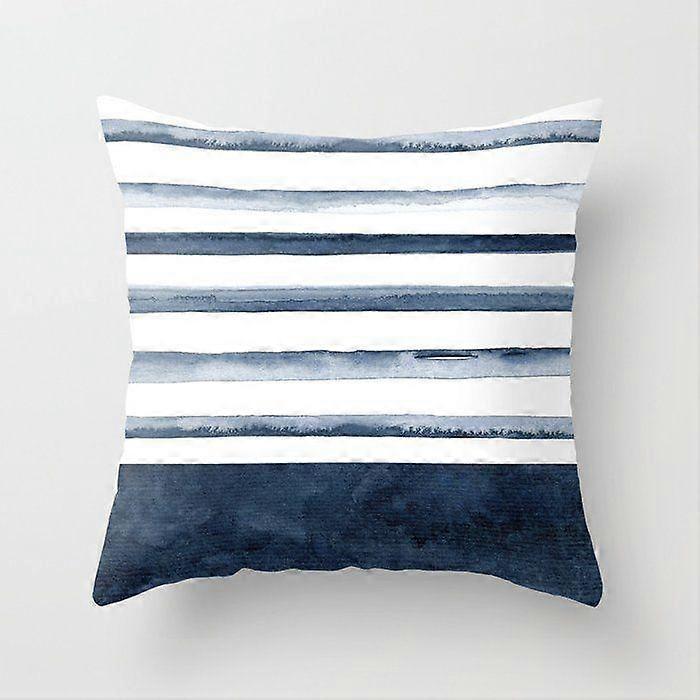 Nordic Blue Small Fresh Abstract Pillow Case Car Sofa Napkin Office Partition Curtain Cushion Cover