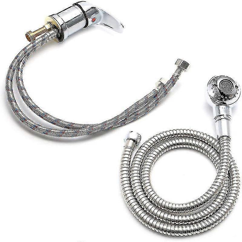 Mixer Taps Sprayer Set Hairdressing Salon Basin Handheld Shower Head Sink Tap Set(1set)