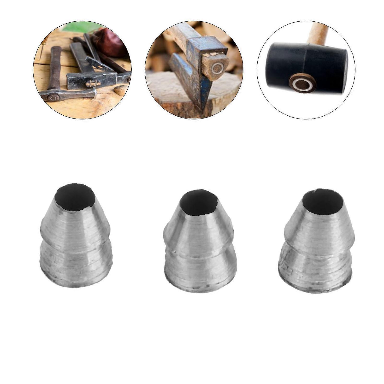 20pcs Safety Round Handle Wedges Steel Hammer Handle Splitting Wedge Set for Axe Claw Hammer Sledge Diameter 8mm-11mm