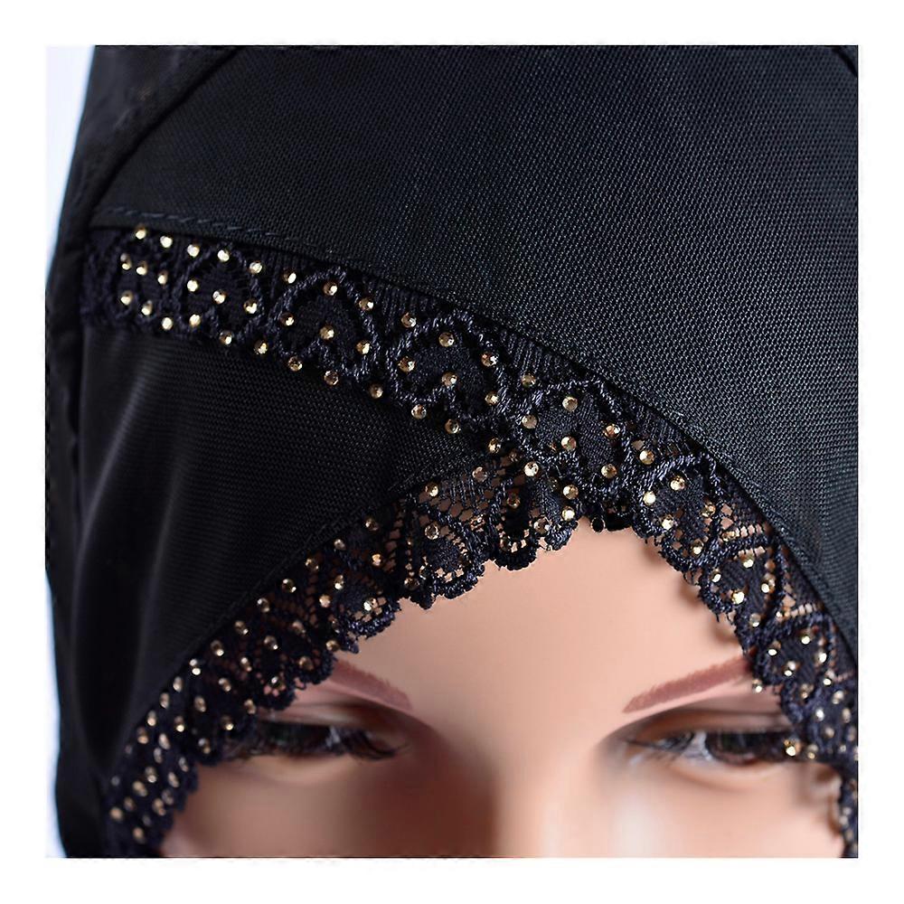 Chapéu de renda de lenço oco muçulmano