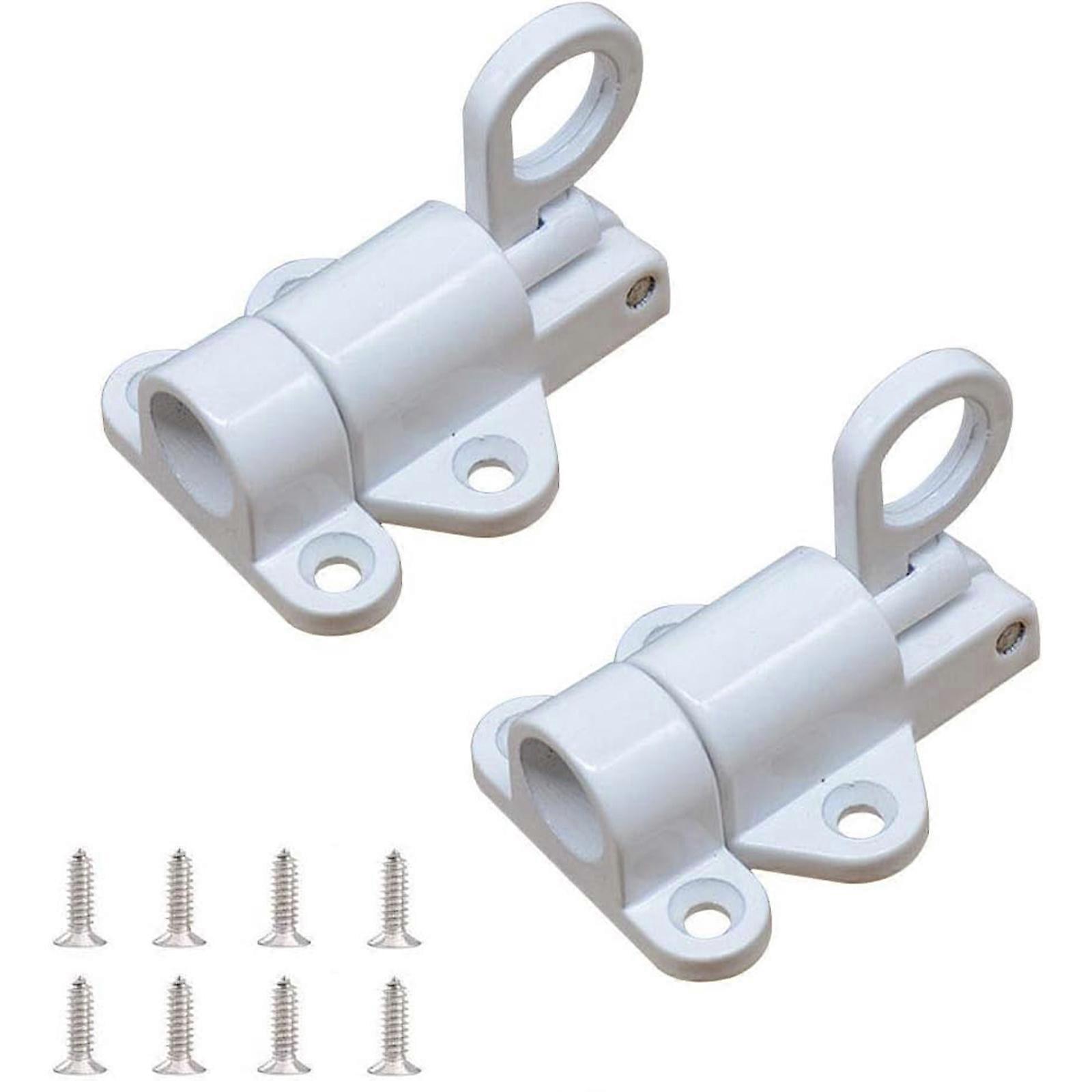 2pcs Solid Aluminum Alloy Spring Automatic Latch Push-pull Glass Door And Window Latch Lock Latch Door Bolt