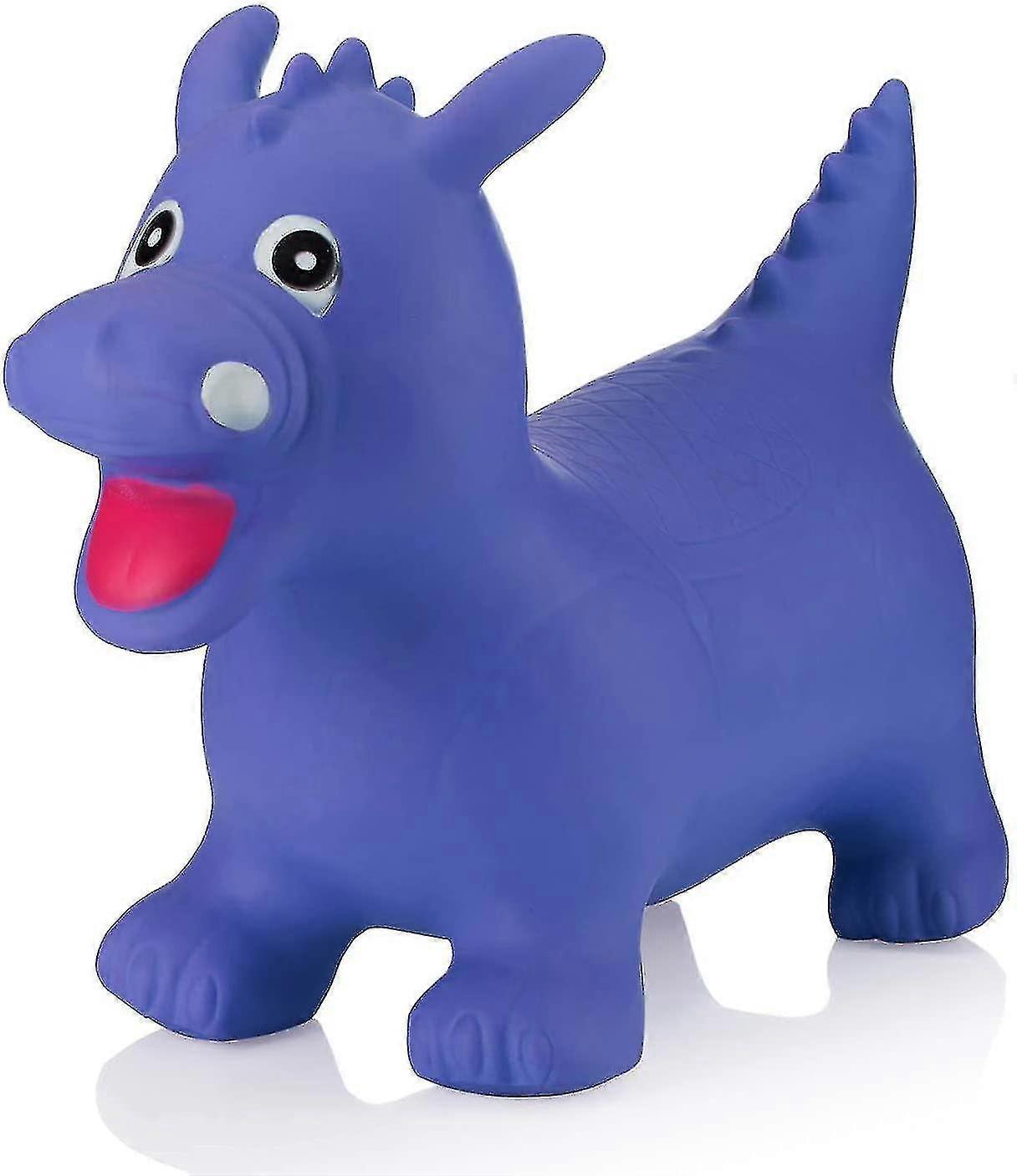 Haha Ball Inflatable Bouncing Horse Children's Inflatable Toy Bouncing Horse Bouncing Animal + Pump