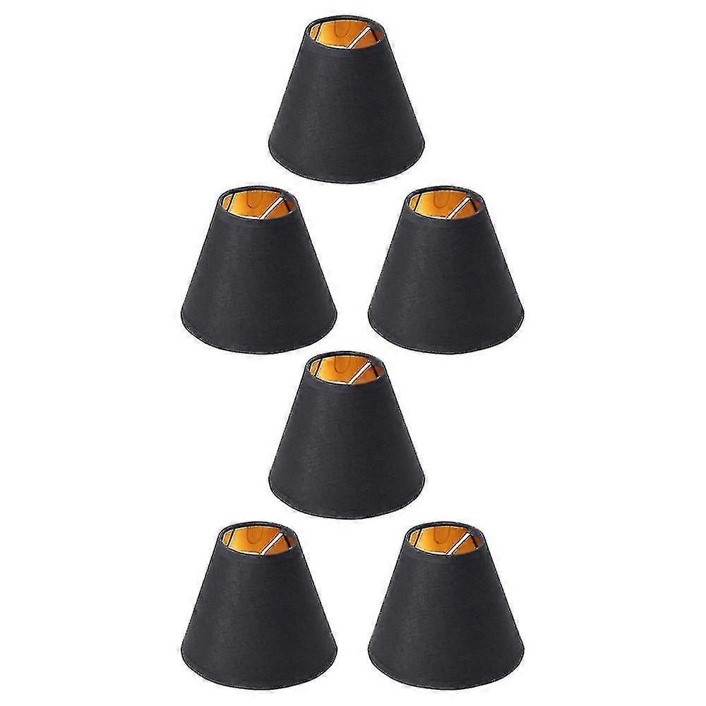 6x Small Lamp Shade Chandelier Shade Small Lamp Shade Clip For Candelabra Bulbs Table Chandelier Wa