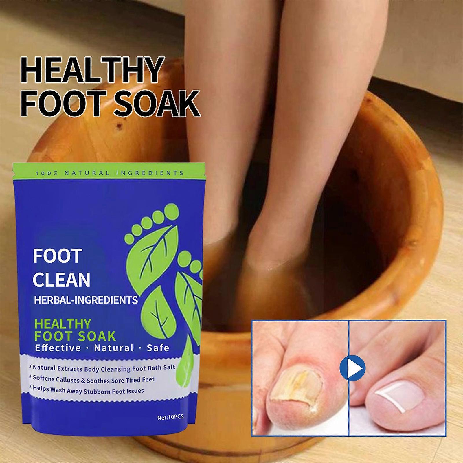 10pcs Foot Soak για την επισκευή των νυχιών, Αθλητές Πόδι, Μαλακώνει τους κάλους, Καταπραΰνει τον πόνο και τα κουρασμένα πόδια, Οσμή ποδιών Άρωμα ποδιών Καθαρό υγιές φυτικό συστατικό