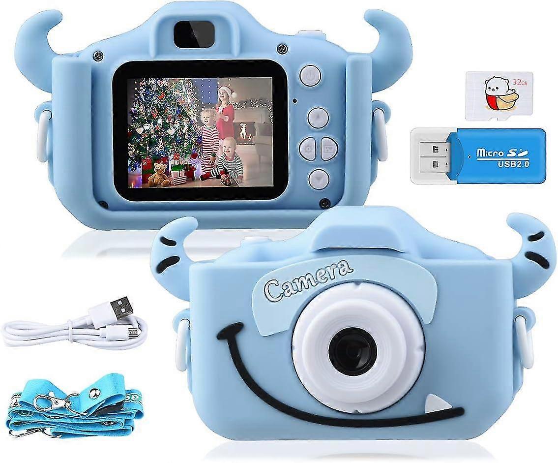 1080P HD Anti-Drop Digital Camera for Kids with Fun Filters and Large Display Screen