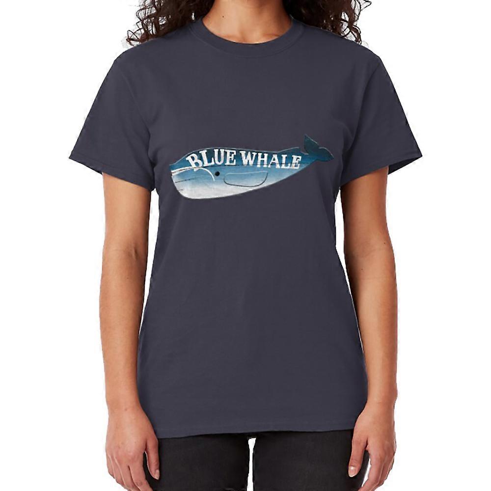 حوت أزرق يلقي بظلال داكنة تي شيرت