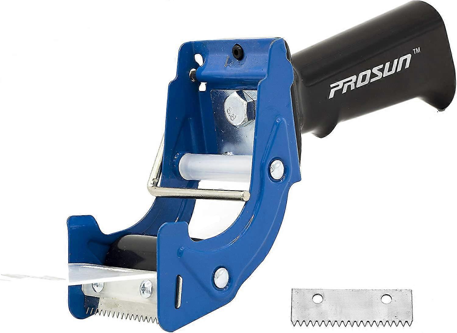 Fast Reload 3 Inch Wide Large Tape Gun Dispenser Packing Packaging Sealing Cutter Blue