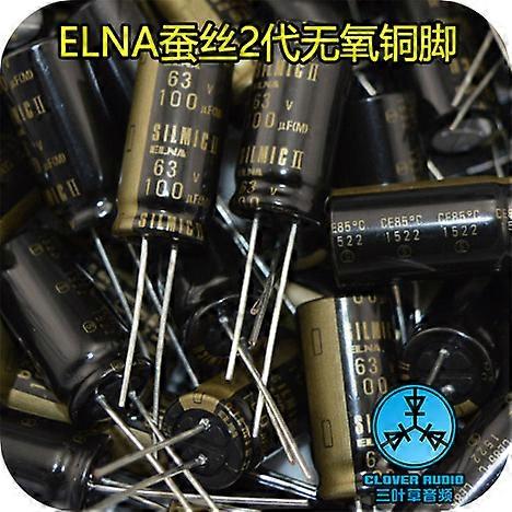 1pcs ELLNA Car power connector SILMIC II RFS electrolytic capacitor 1UF 2.2UF 3.3UF 4.7uF 10UF 22UF 33UF 47UF 100UF 220UF 330UF 470UF 1000UF