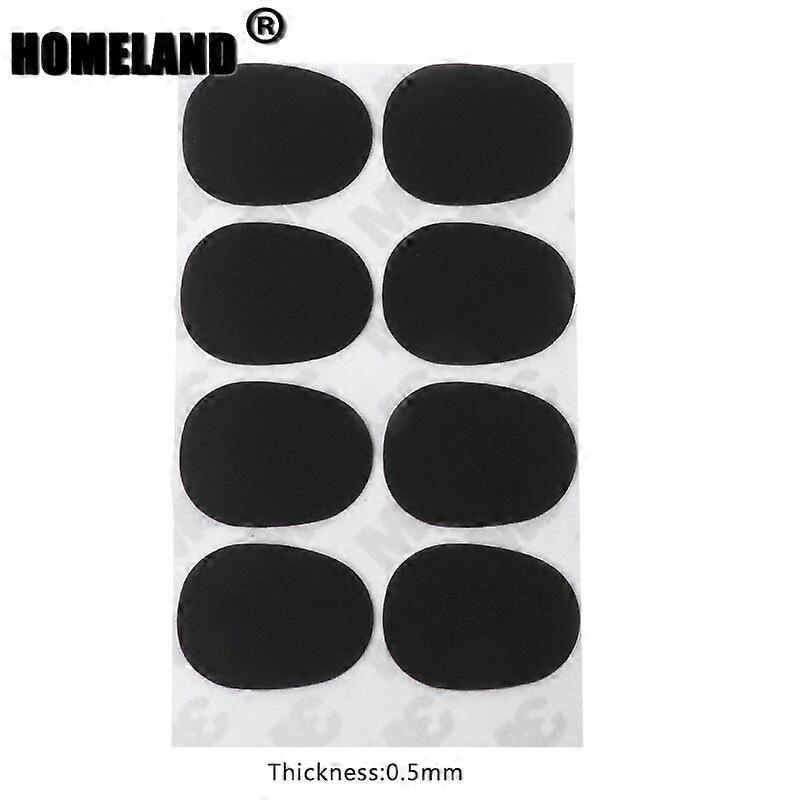 8pcs Treble Alto Tenor Sax Clarinet Mouthpiece Patches Pads Cushions 0.5mm 0.8mm