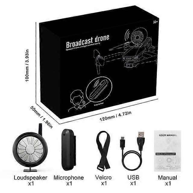Drone Speaker Megaphone for Drone camera Aerial Broadcasting With A Loudspeaker 1000m Control Distance for Drone AccessoriesRemote Control Toy Accesso