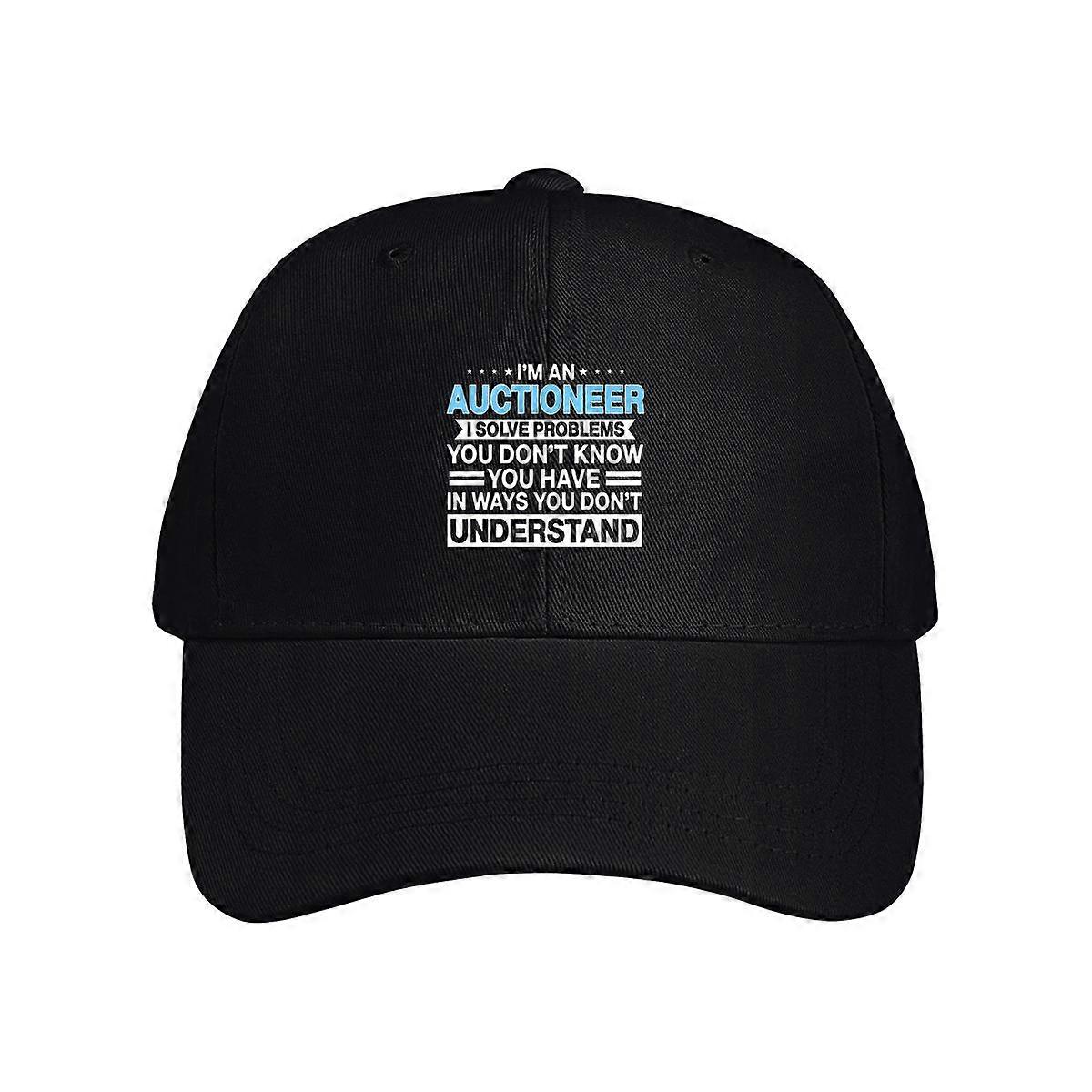 I'm An Auctioneer I Solve Problems Baseball Cap