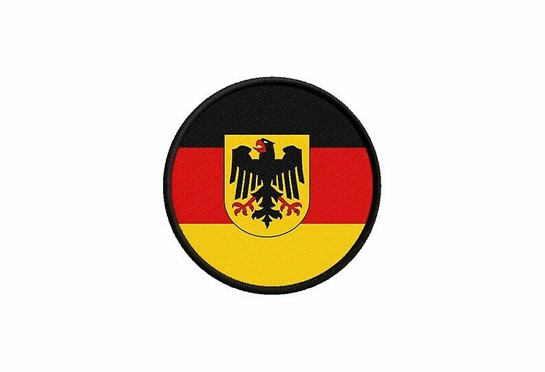 Patch ecusson flag germany german eagle printed round thermosticker