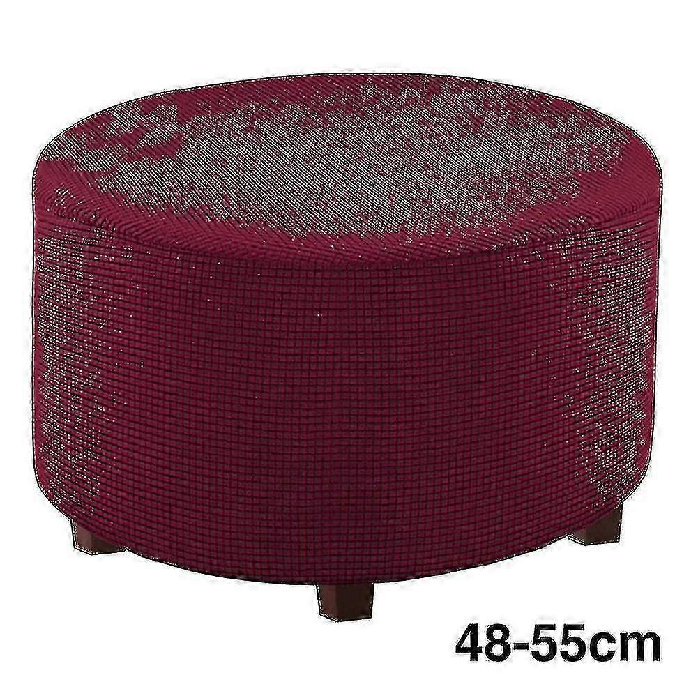 مخفض!! غطاء حامي مسند القدمين جولة العثمانية Slipcover غرفة المعيشة الصلبة القابلة للإزالة