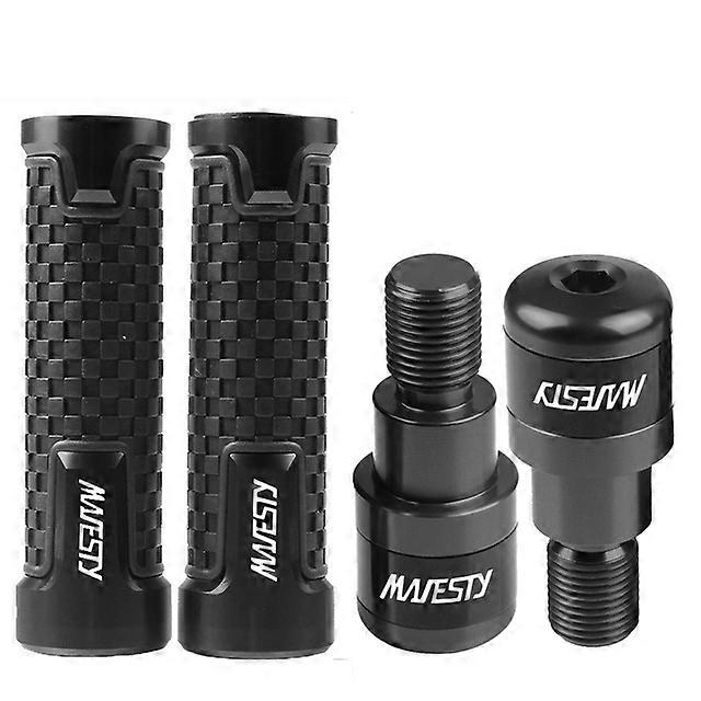 Majesty400 Motorcycle CNC Handlebar Handle Grips cap For YAMAHA Majesty 400 2004 2005 2006 2007 2008 2009 2010 2011 Majesty LOGO