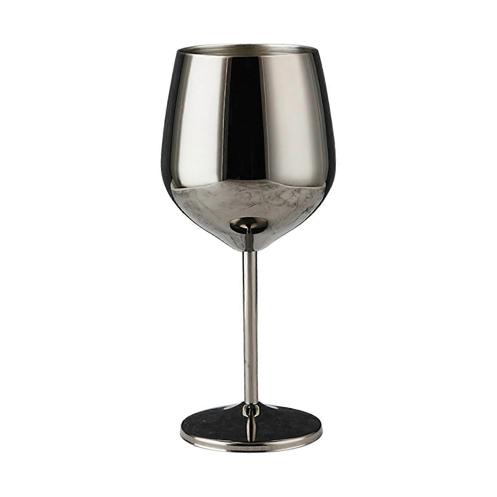 Stainless Steel Wine Glass Large Capacity 21.2 X 9.4cm Wedding For Home Kitchen Dining Bar 500ml Champagne Glasses
