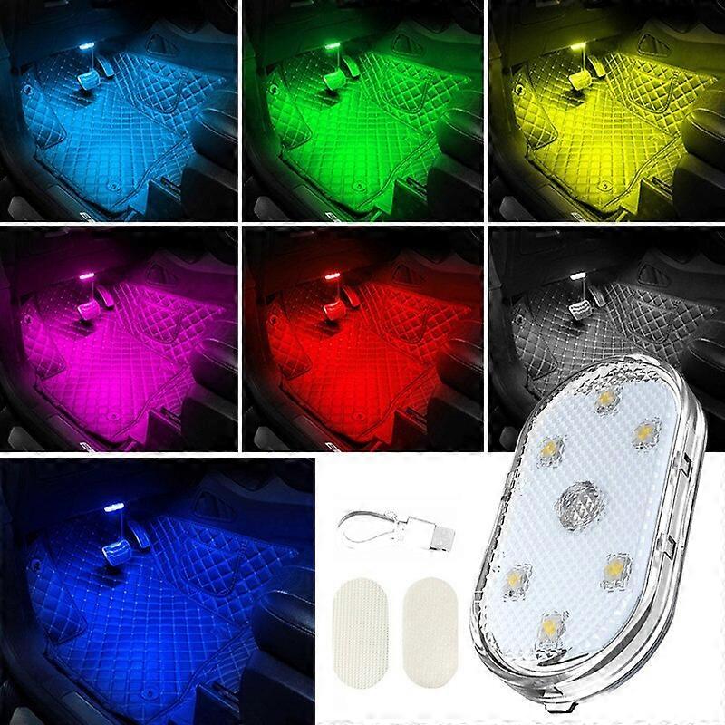 Car lighting multi-function reading lamp led atmosphere lamp car touch sensing usb charging car roof emergency lamp