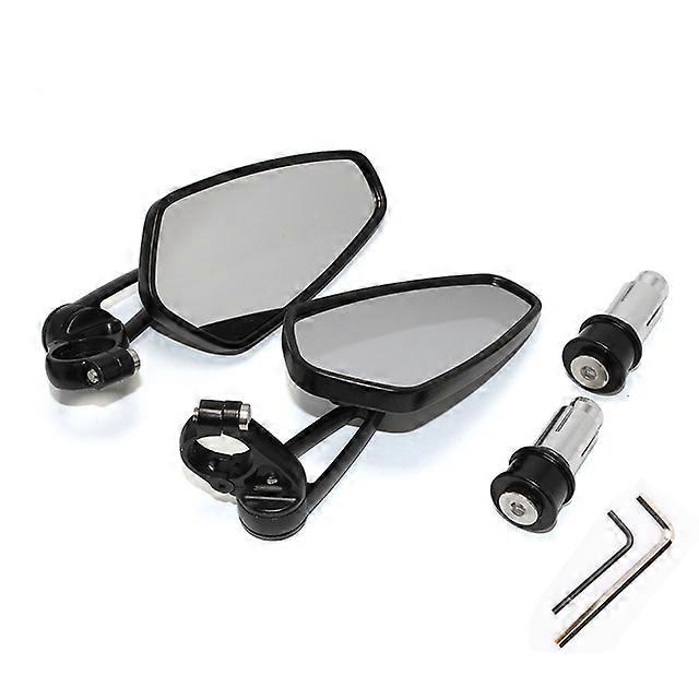 PER Ducati Panigale V4 / V4S V2 RSV4 899 959 1199 1299 7/8 "22mm Moto Vista Posteriore Nero Manubrio End Specchietti Retrovisori Laterali