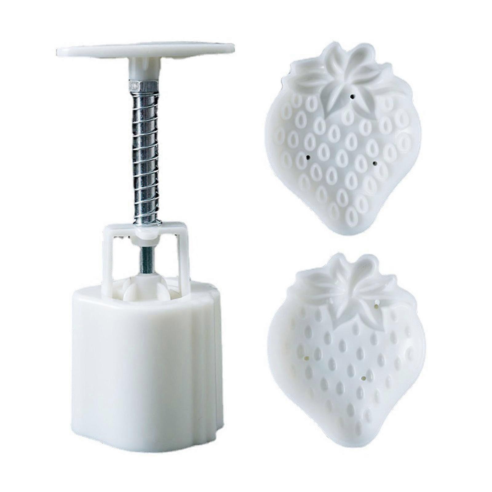 Plastic Material Mooncake Mold Cookie Moon Cake Mold Creativity Strawberry Shape