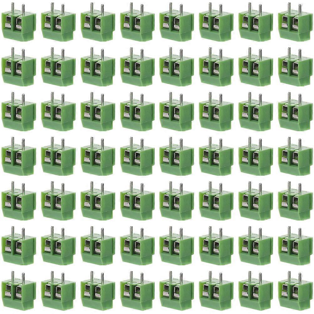 80pcs Screw Terminal Blocks 5.08mm Pitch 2 Pin Terminal Blocks for PCB Mount