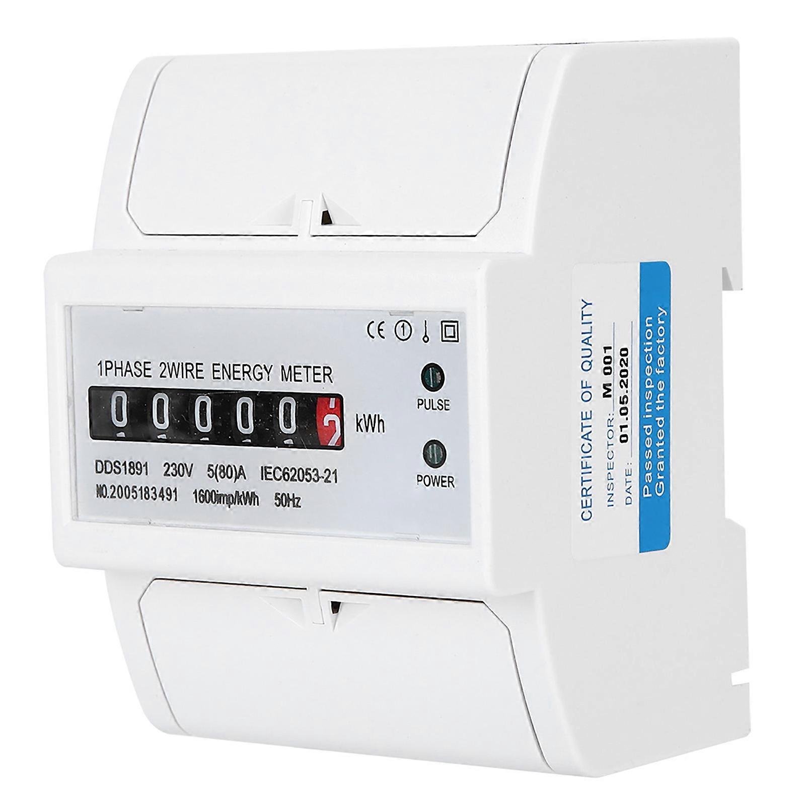 DDS1891 Single Phase 4P Energy Counter Meter High Accuracy Electric Rail Energy Meter