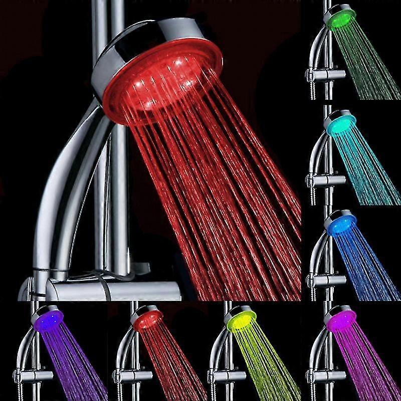 7 Color Changing Led Shower Head Negative Ion Spa Filter Hand Shower