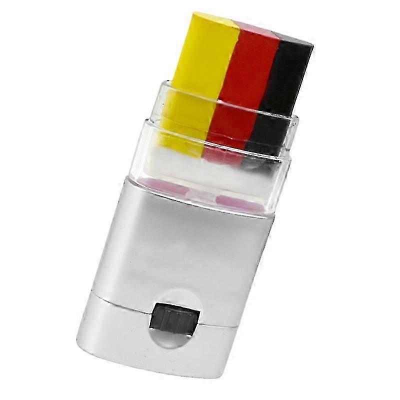 عصا طلاء الوجه بألوان قوس قزح - قلم مكياج نابض بالحياة ب 3 ألوان ، قلم تحديد وجه برايد قابل للغسل