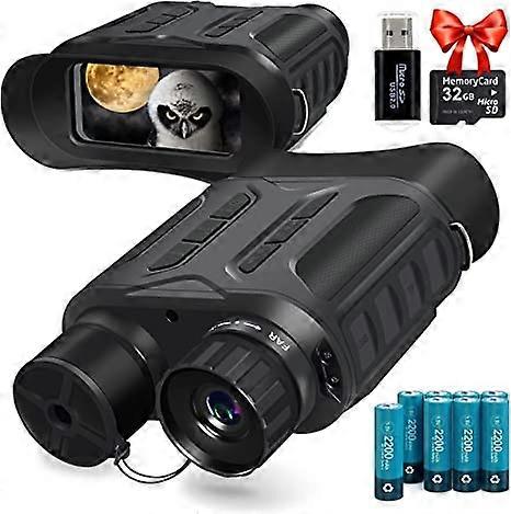 Night Vision Goggles, Night Vision Binoculars for Adults, Infrared Goggles with Take HD Photo & Video in Total Darkness for Hunting, Wildlife Observat
