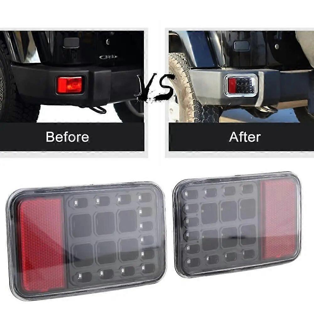 Feux arrière à LED pour Jeep Wrangler JK Frein Feux de recul arrière DRL Clignotant Feux arrière de recul 07-18