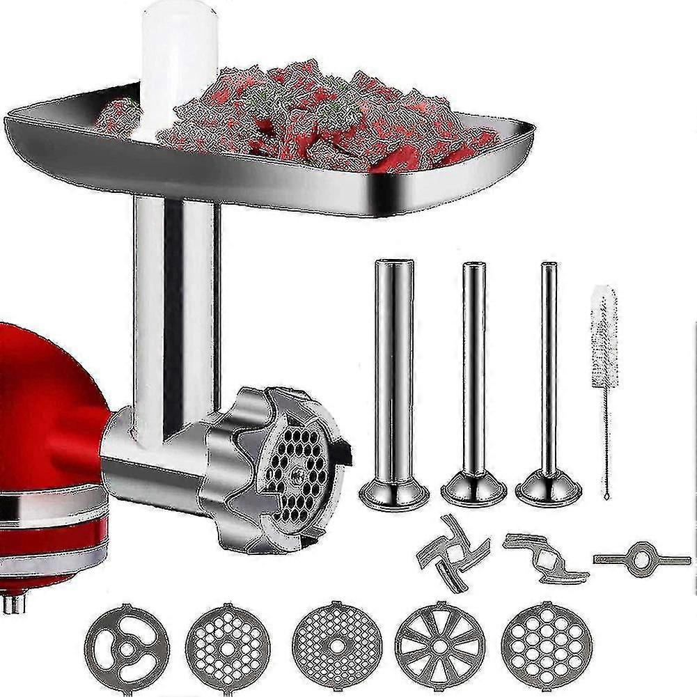 مرفق مطحنة طعام معدنية لخلاط حامل Kitchenaid ، مفرمة اللحم - MXBC