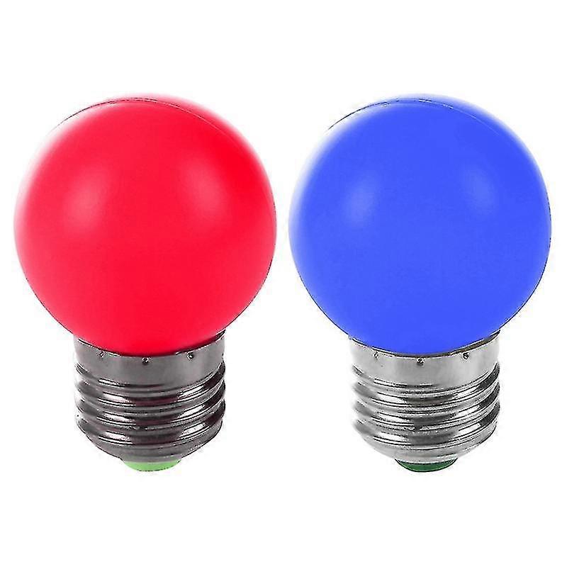 E27 Led Warm Red and blue Light Plastic Lamp Bulb