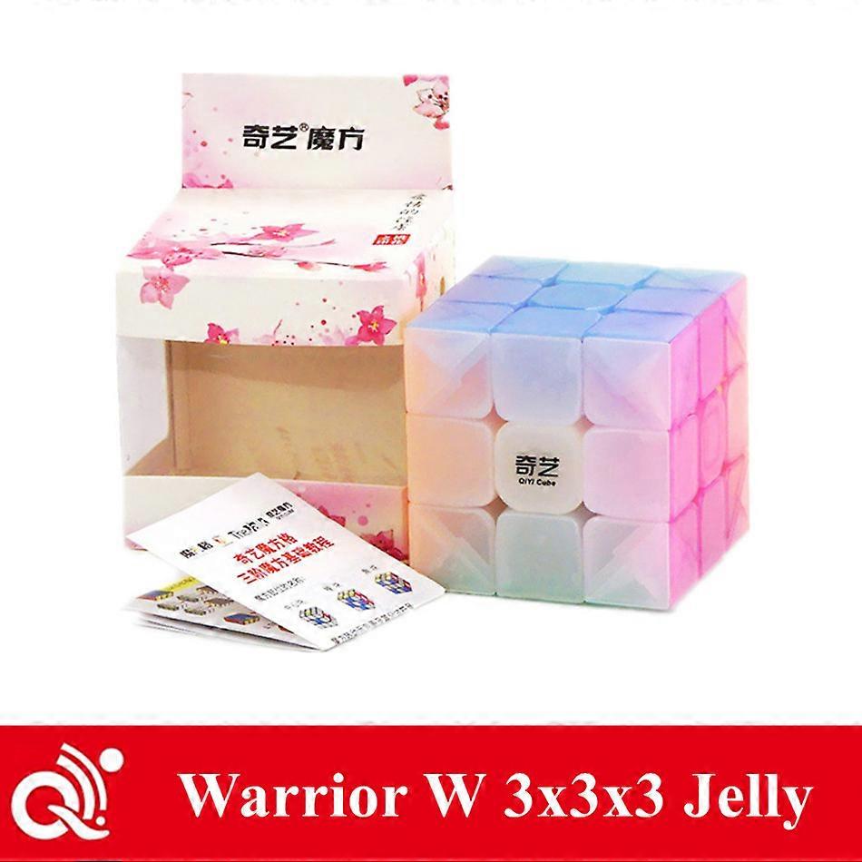 QiYi Warrior W 3x3x3 Jelly Cube Speed Cube 3X3 3Layers Speed Cube Professional Puzzle Toy For Children Kids Gift Toy