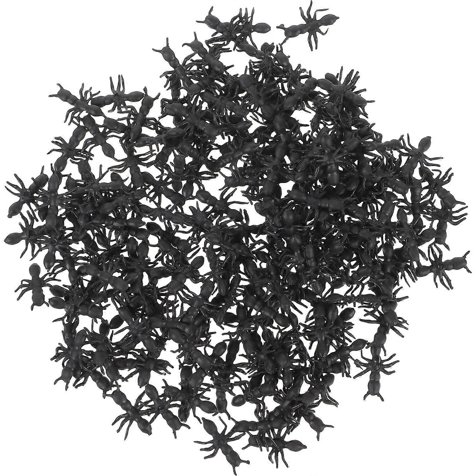 200 قطعة محاكاة نماذج النمل البلاستيكية مكتب النمل منحوتات محاكاة النمل الزينة