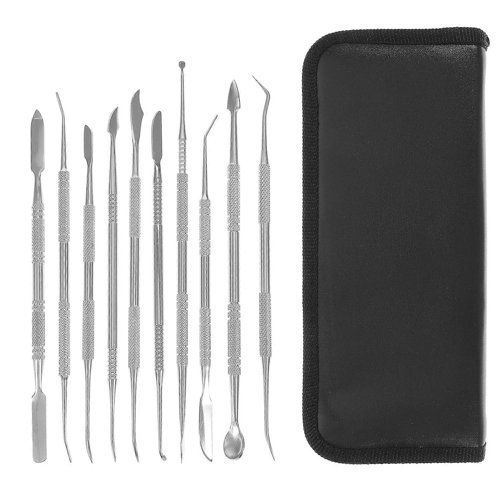 10 Pcs Model Clay Pottery Sculpting Tool Clay Modeling Tools Clay Carving Tools Metal Clay Carving Knife