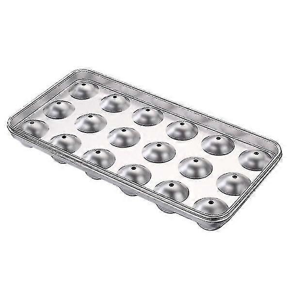 1pc Creative Ice Cube Tray With Lids Diy Ice Making Mold For Home (silver)