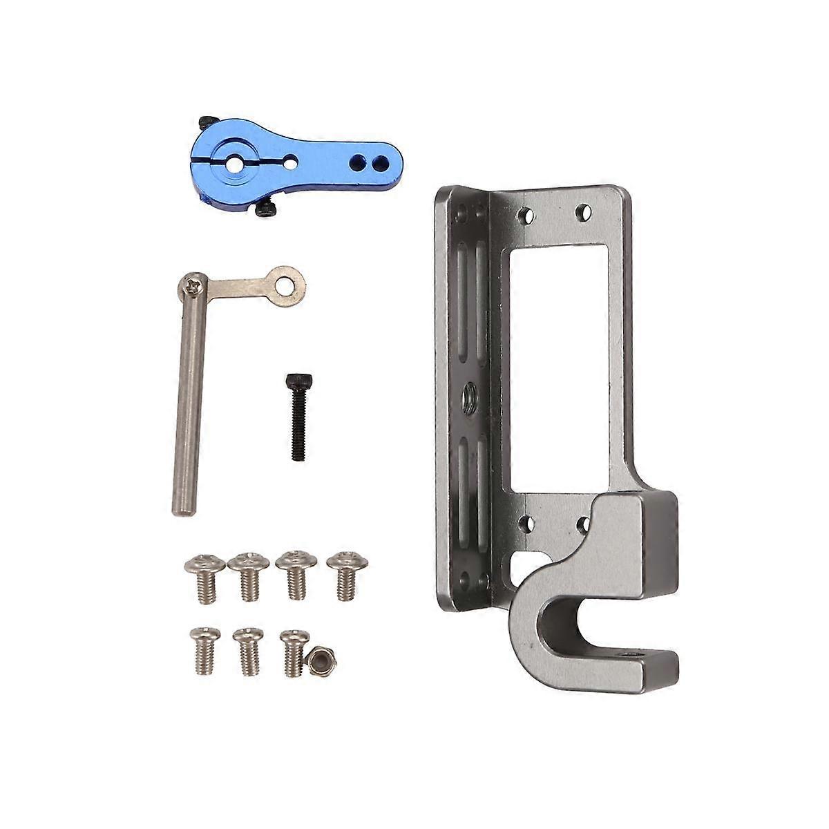 Servo Parabolic Switch Device Aerial Vehicle Throw Device+25T Servo Arm for Remote Controller Car RC Blue 25T Servo Arm