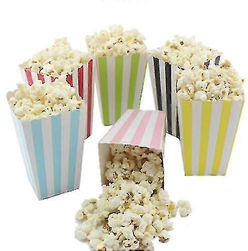 12stk Mini Popcorn Papir Bryllup Fødselsdagsfest Leverer Snack Cookie Boxes