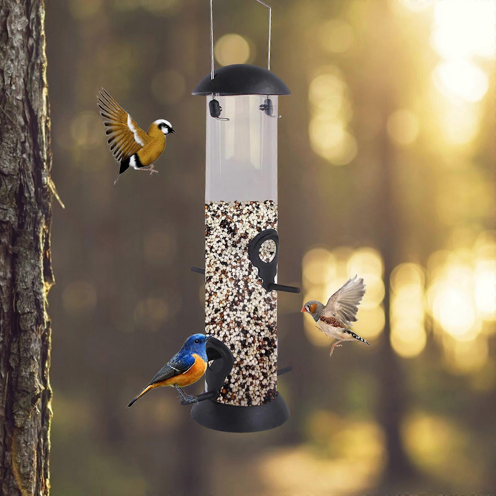 Hummingbird Feeder Unique Design Feeding System With Bright Transparent Tube a