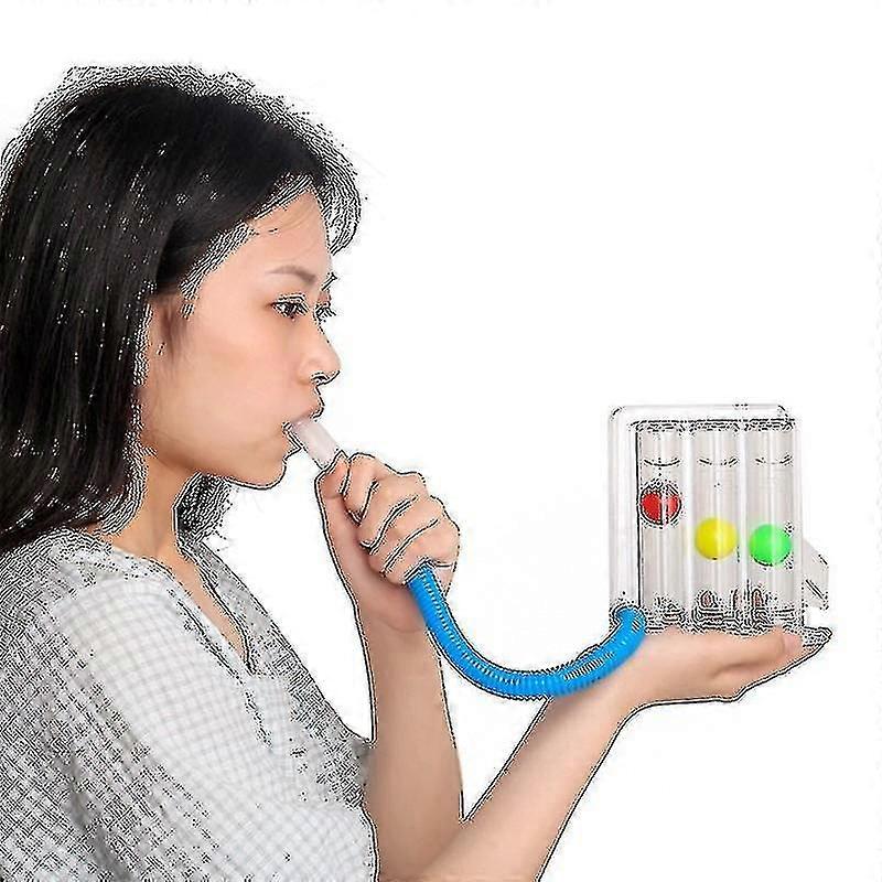 3 Balls Breathing Exerciser Lung Function Improvement Trainer High Quality