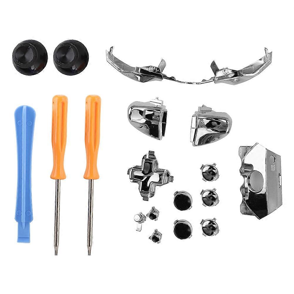 Colorful Screwdriver Set Buttons Replacement Parts for Xbox One Controller(Silver)